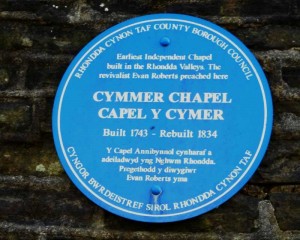 Cymer Y Capel Blue Plaque